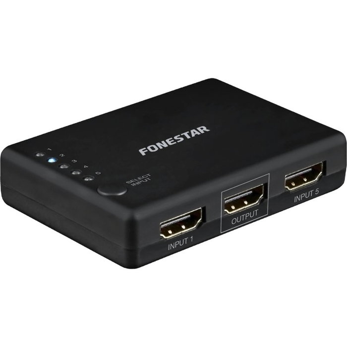 Fonestar FO-22SW51 Conmutador HDMI 5 Entradas 1 Salida Fonestar FO-22SW51 Conmutador HDMI 5 Entradas 1 Salida